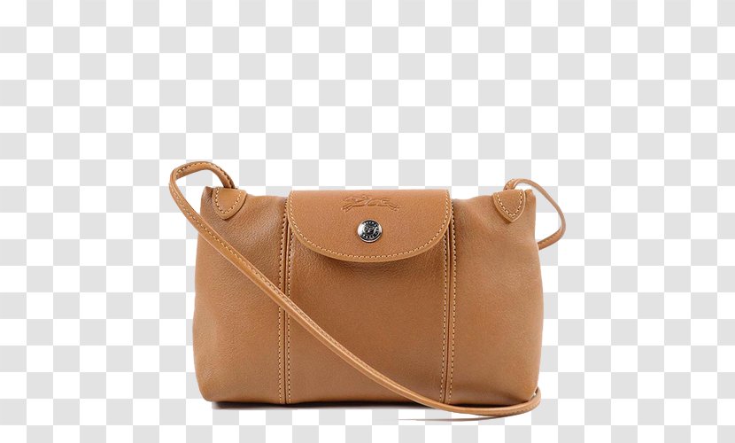 Handbag Leather Longchamp Nylon - Caramel Color - Ms. Shoulder Bag Transparent PNG