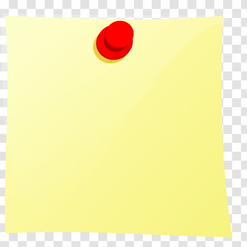 Post-it Note Paper Drawing Pin Clip Art - Rectangle Transparent PNG