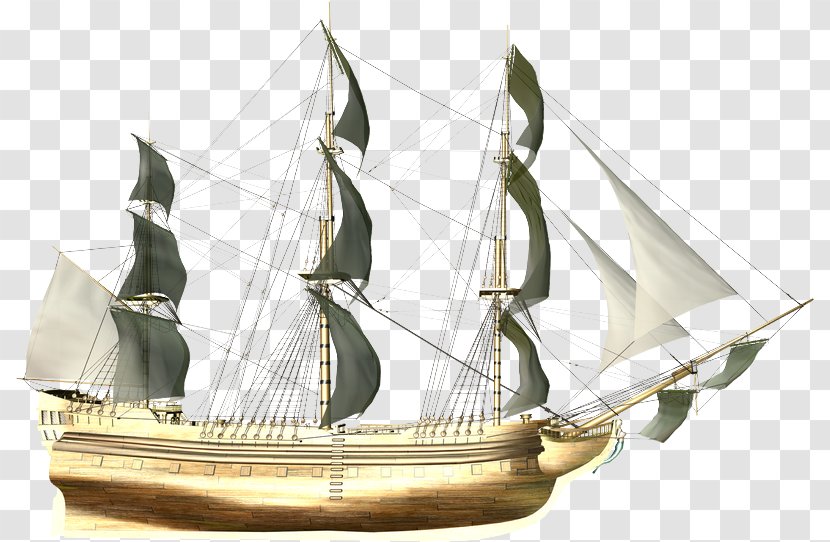 Brigantine Caravel Ship Baltimore Clipper - Galleon Transparent PNG