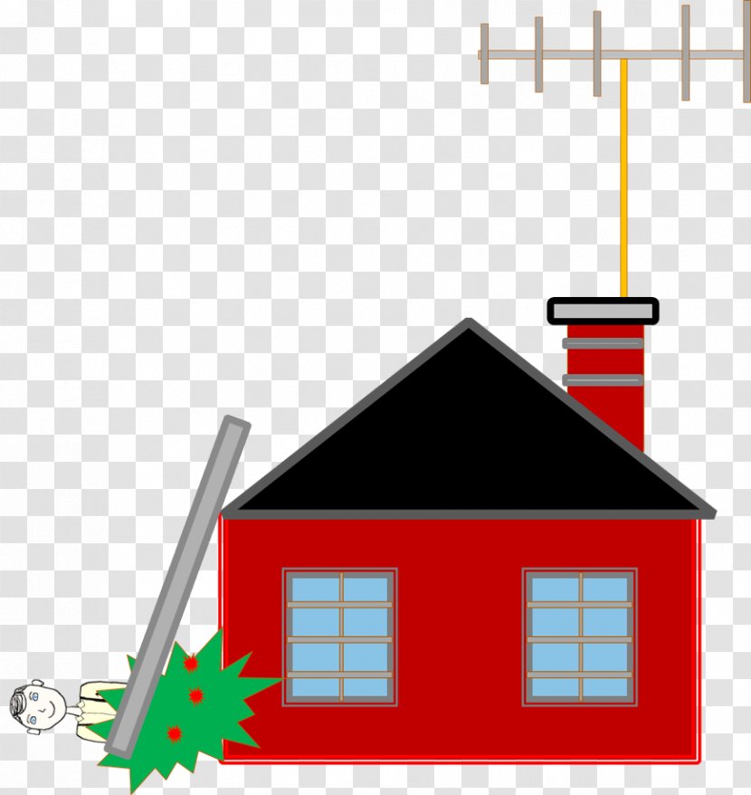 Clip Art Roof Energy Design Point - Sky Plc - Broken Man On Ladder Transparent PNG