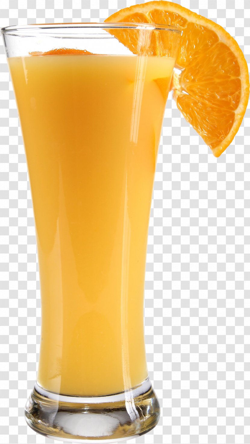 Juice Cocktail Soft Drink Glass - Orange - Image Transparent PNG