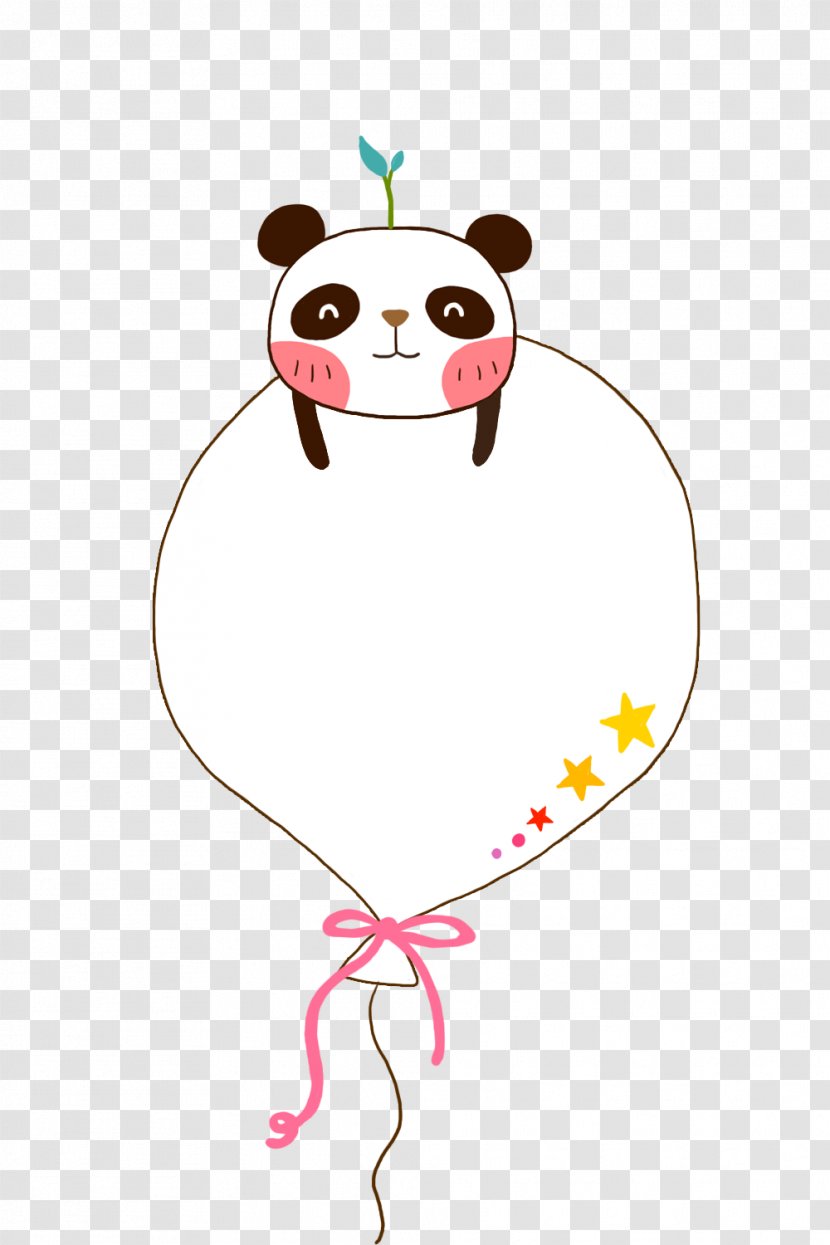 Giant Panda Red Illustration - Cartoon - Papa Bear Cute Bubble Transparent PNG