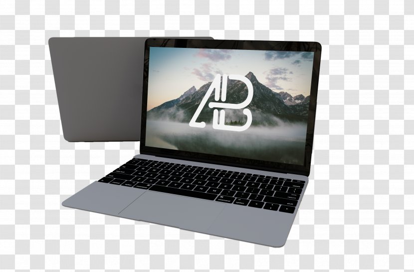 Laptop MacBook Pro Air Mockup - Electronic Device - Two Laptops Transparent PNG