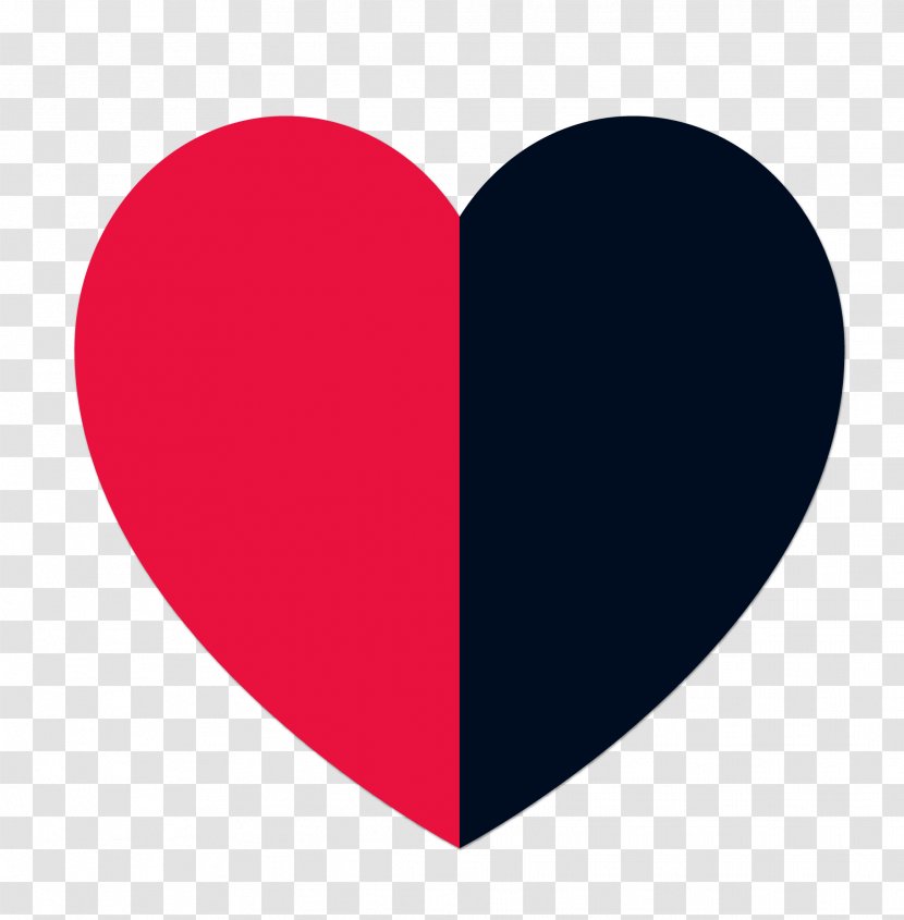 Euclidean Vector Icon - Flower - Black And Red Double Heart Transparent PNG