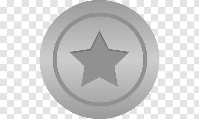 Silver Circle - Coin - Plate Object Transparent PNG