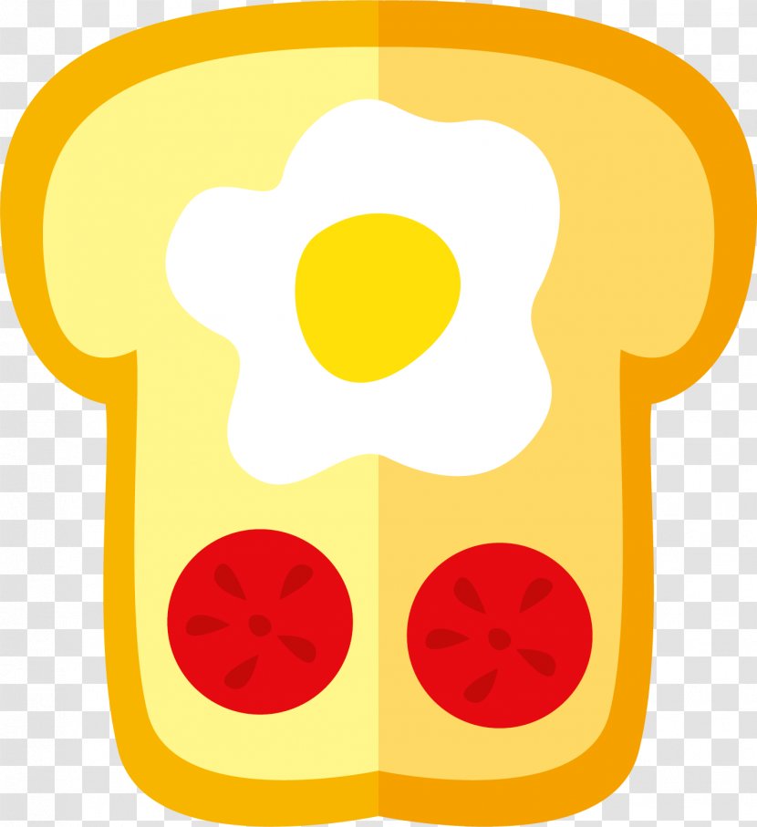Toast Fried Egg Bread - Plus Vector Transparent PNG