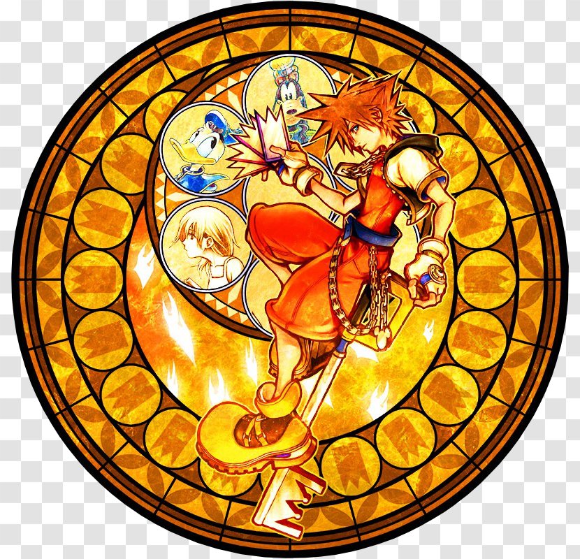 Kingdom Hearts χ Stained Glass Window - Organism Transparent PNG
