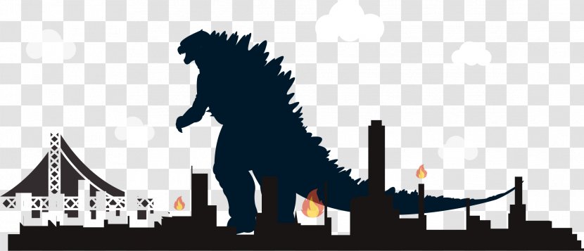 Dinosaur Landslide Icon - Logo - Godzilla Attacks Transparent PNG
