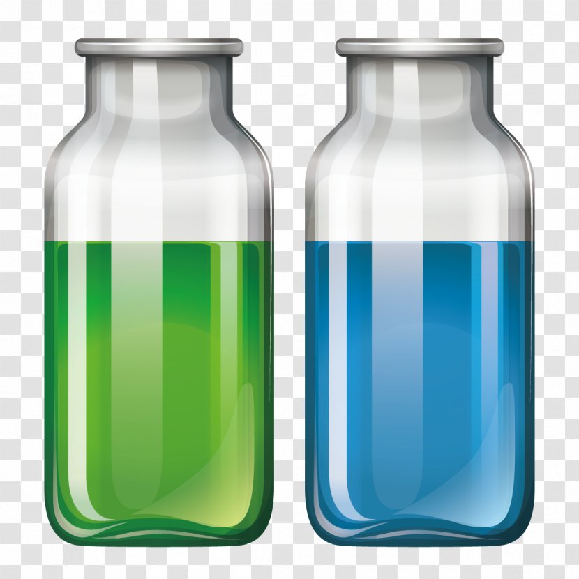 Glass Bottle Liquid - Vecteur - Vector Bottles Transparent PNG