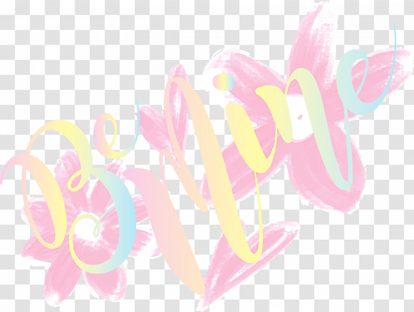 Pink Text Font Line Logo Transparent PNG