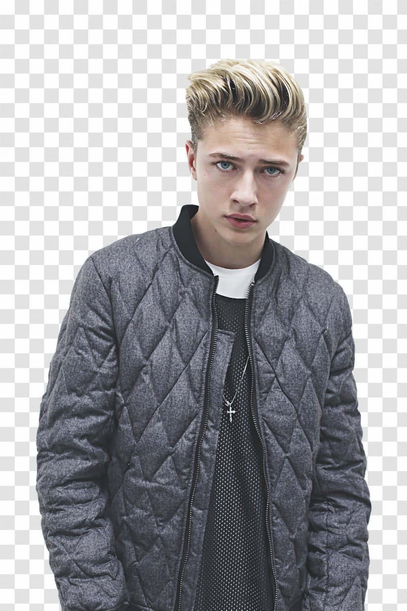 Lucky Blue Smith Model Coat Outerwear Jacket - Sleeve Transparent PNG
