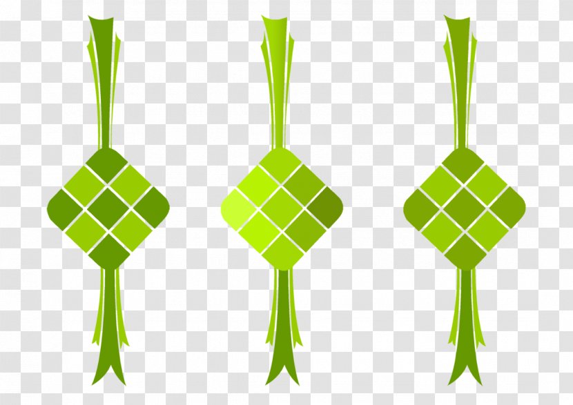 Ketupat Rendang Coconut Clip Art - Green Transparent PNG