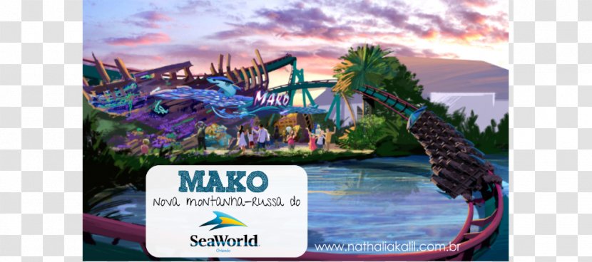 Mako Amusement Park SeaWorld Orlando Hansa-Park Heide - World - Montanha Russa Transparent PNG