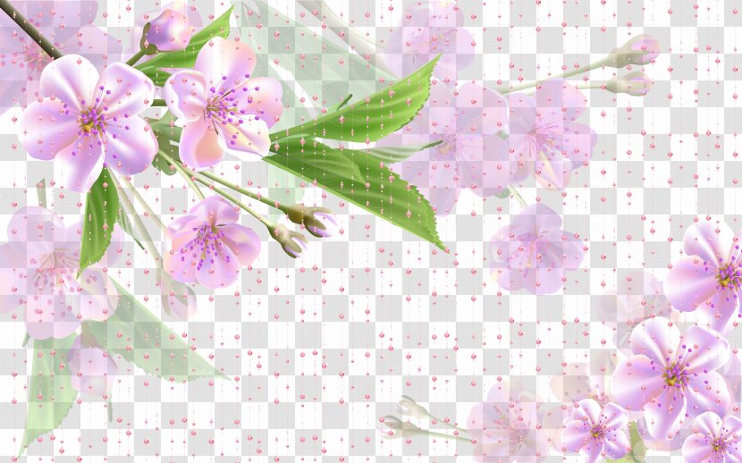 Flower Pink - Blossom - Fantasy Flowers Background Transparent PNG