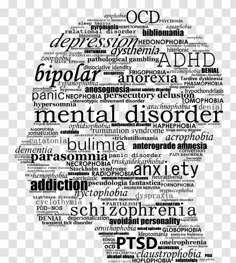 Mental Disorder Text - Illness Transparent PNG