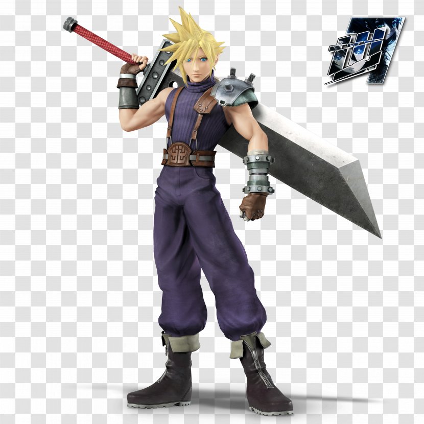 Super Smash Bros. For Nintendo 3DS And Wii U Cloud Strife Final Fantasy VII Brawl - Mercenary - Zack Fair Transparent PNG