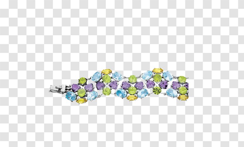 Gemstone Bracelet Jewellery - Purple Transparent PNG