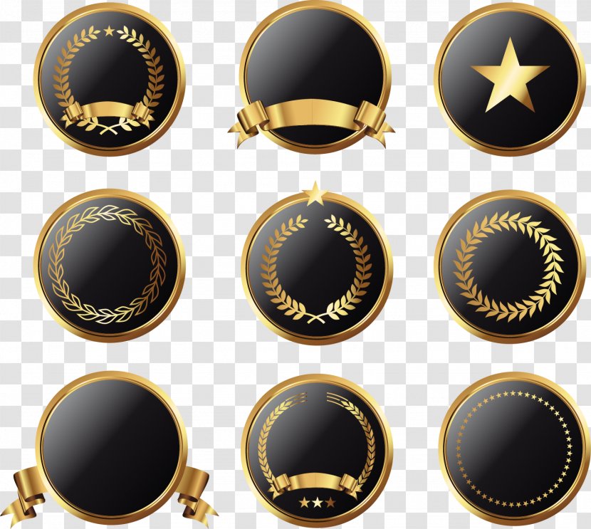 Gold Color - Button Transparent PNG