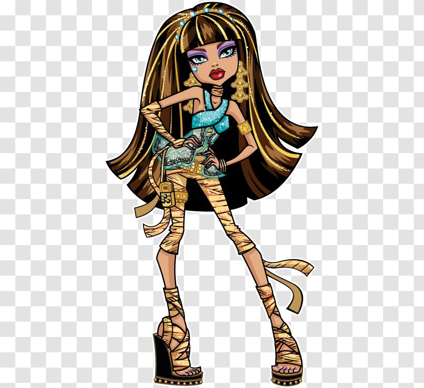 Monster High Cleo De Nile Doll Barbie - Silhouette Transparent PNG