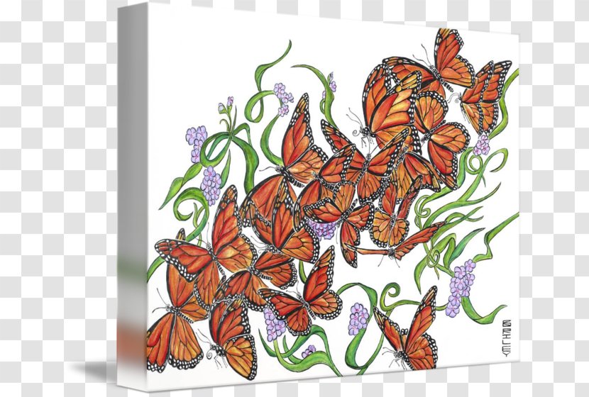 Monarch Butterfly Insect Art - Glossy Butterflys Transparent PNG