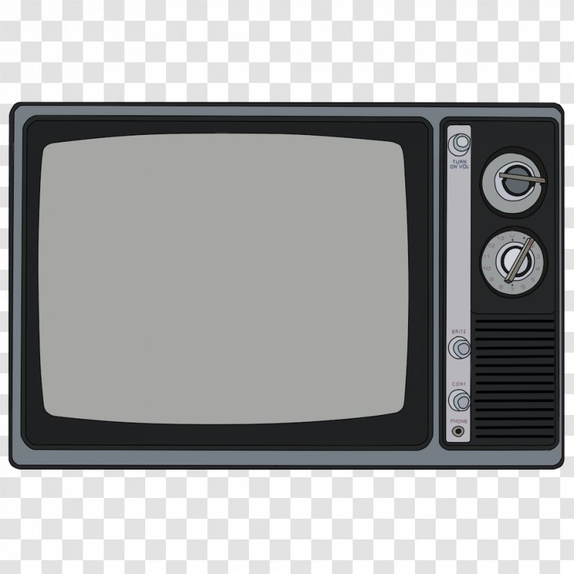 Drawing Digital Television Black And White Color - Painting Transparent PNG
