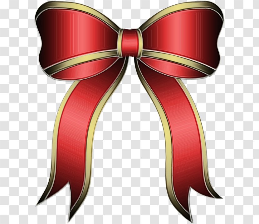 Red Christmas Ribbon - Clothing - Embellishment Tie Transparent PNG