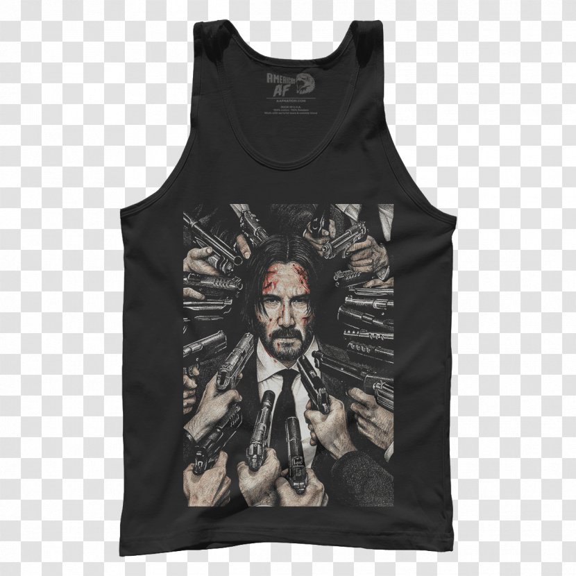 T-shirt John Wick Action Film - Keanu Reeves Transparent PNG