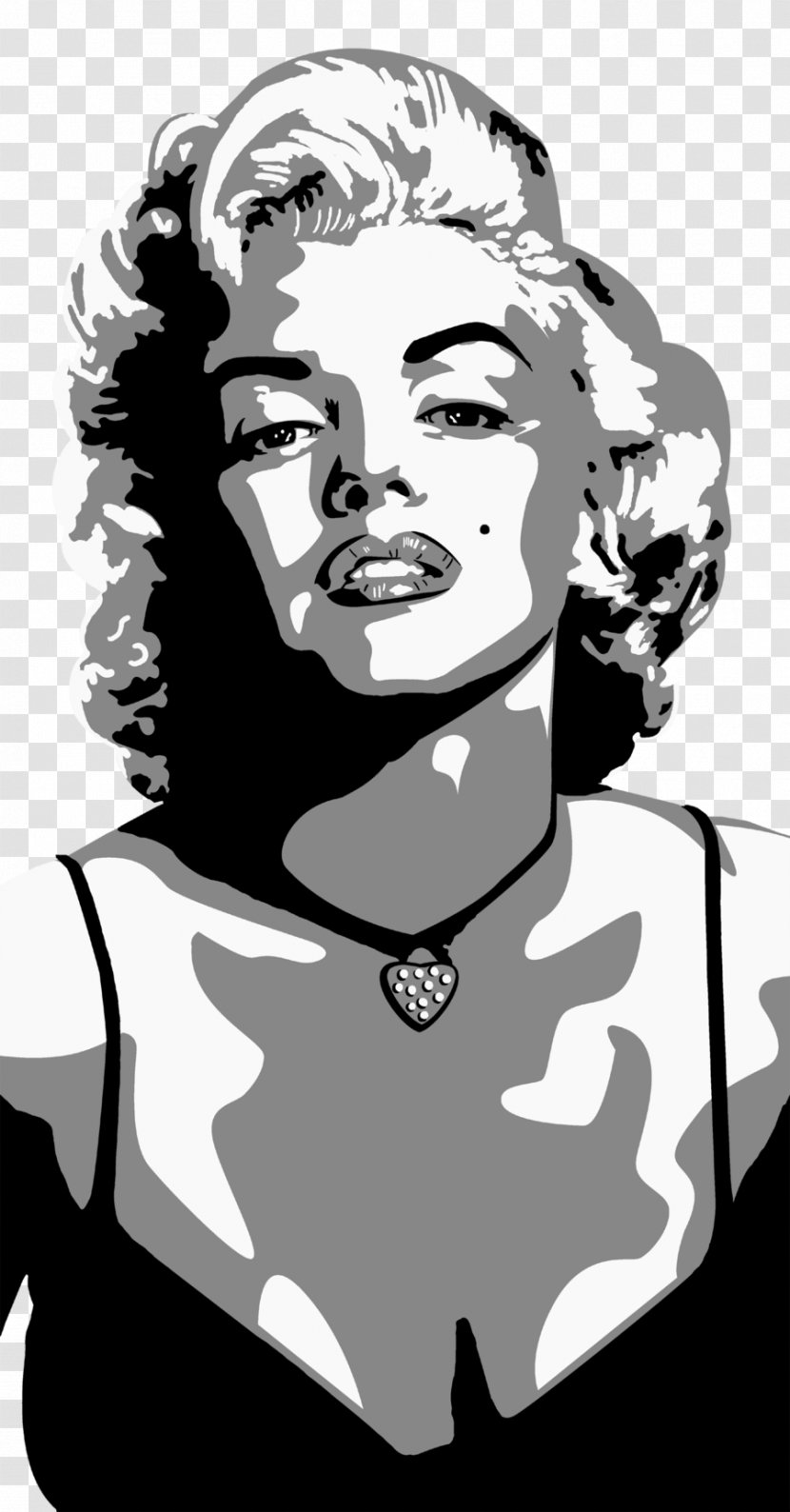 Marilyn Monroe Drawing Visual Arts Actor - Black And White Transparent PNG