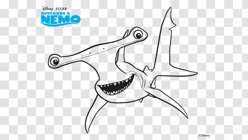 Bruce Coloring Book Shark Nemo Darla - Frame Transparent PNG