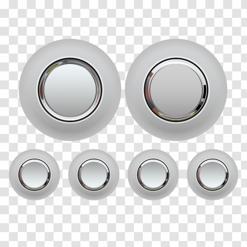 Metal Button Download Icon - Hardware Transparent PNG