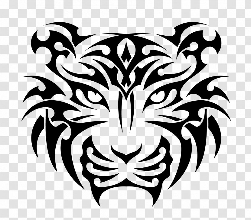 Tiger T-shirt Hoodie Decal - Machine Embroidery - Tattoo Transparent PNG