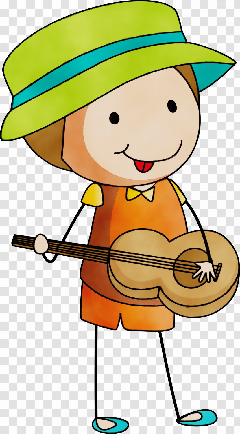 Cartoon Hat Character Happiness Line Transparent PNG