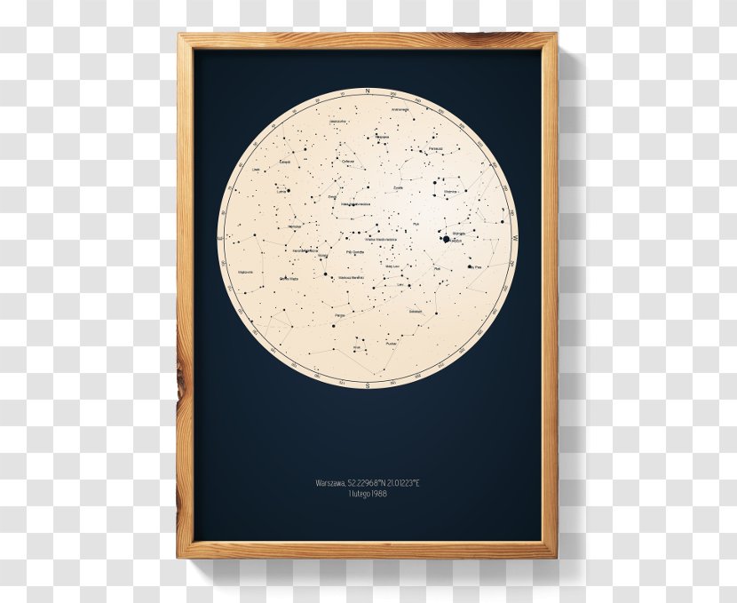 Star Chart Map Sky Poster - Picture Frames Transparent PNG