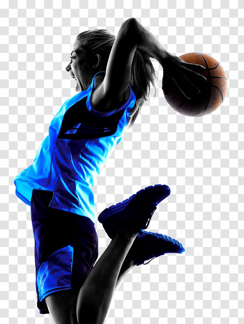 Basketball Player Women's Stock Photography Sport - Electric Blue Transparent PNG