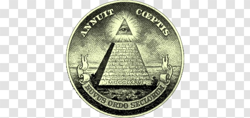 Illuminati: New World Order Eye Of Providence Novus Ordo Seclorum - Dollar Signs Transparent PNG