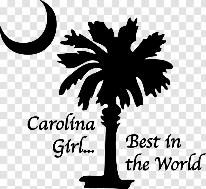 Sabal Palm Flag Of South Carolina Decal Arecaceae Moon - Trê Transparent PNG
