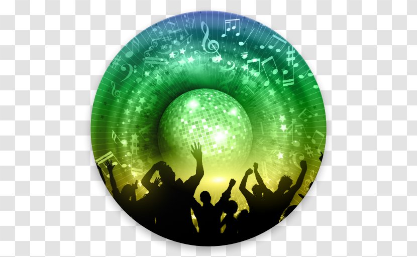 Party Silhouette - Disco - Label Sticker Transparent PNG