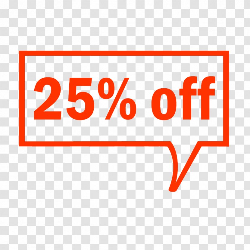 25% Off Tag. - Rectangle - Wine Transparent PNG