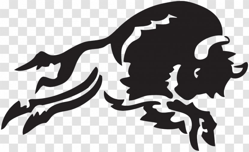 Salish Kootenai College Bison Logo Corporation - Monochrome Transparent PNG