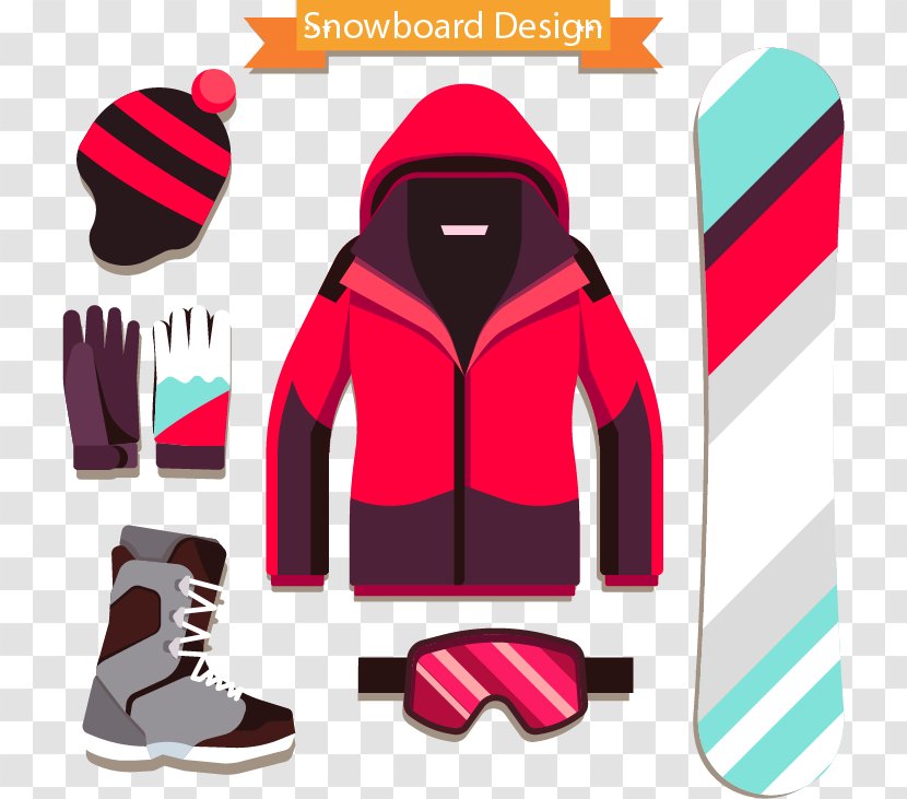 Snowboarding Euclidean Vector Skiing Skiboarding - Vecteur - Snowboard Design Transparent PNG