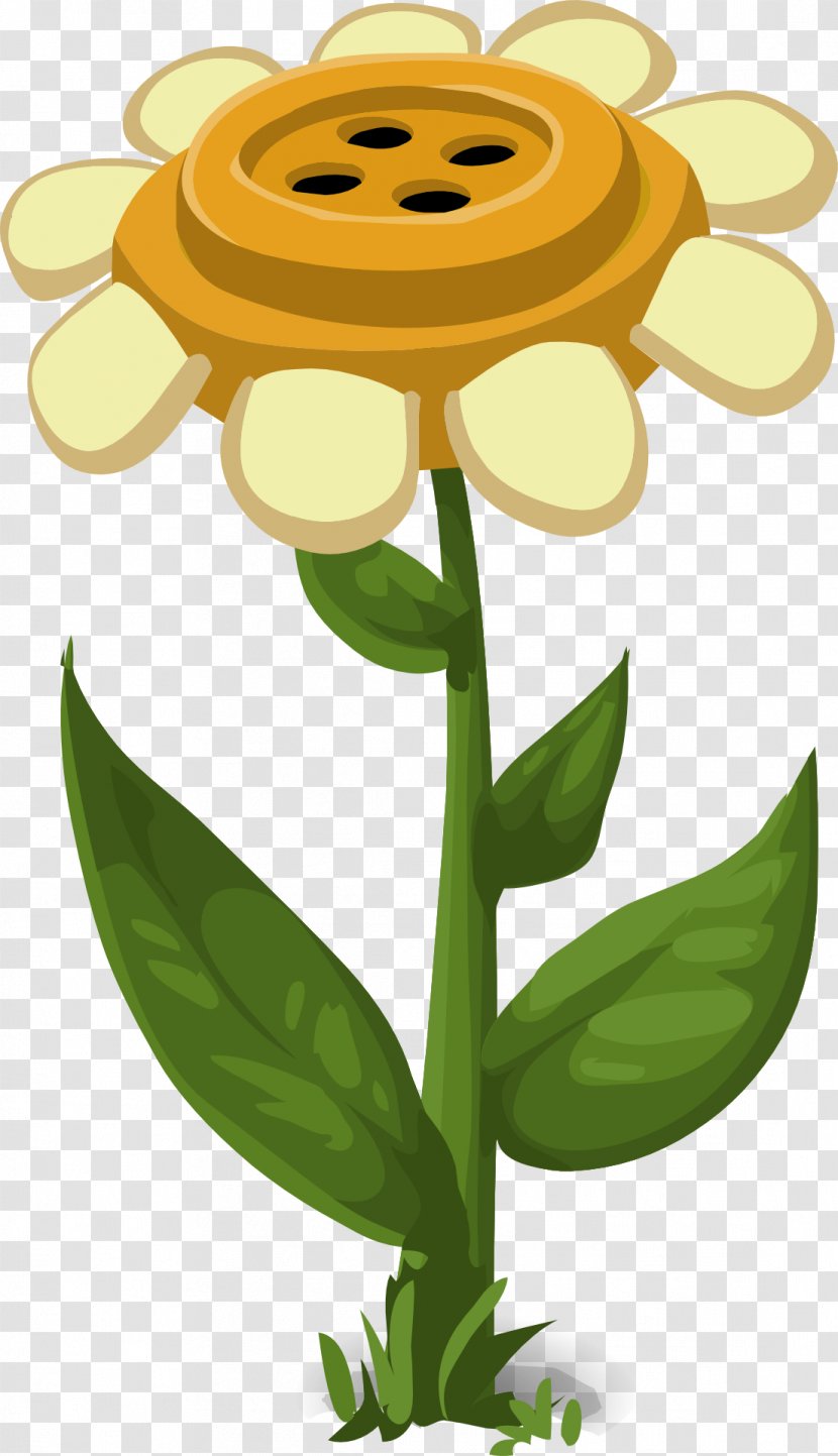 Flower Petal Plant Stem Clip Art - Yellow - Botanical Garden Transparent PNG