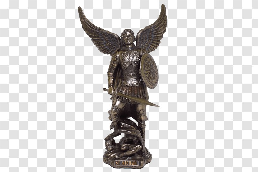 Michael Statue Bronze Sculpture Archangel - Angel Transparent PNG