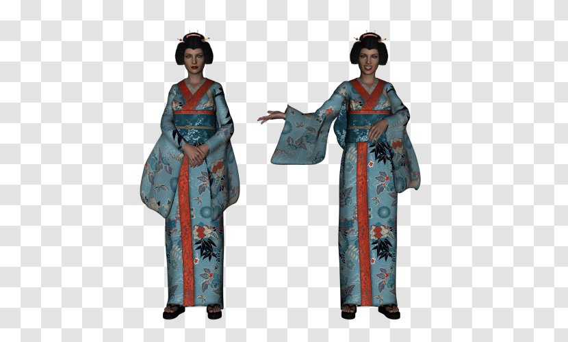 Kimono Japan Geisha Costume Photography Transparent PNG