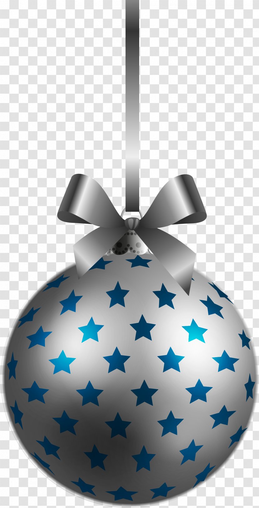 Christmas Ornament Decoration Tree Clip Art - Snowflake - Large Transparent BlueSilver Ball Clipart Transparent PNG