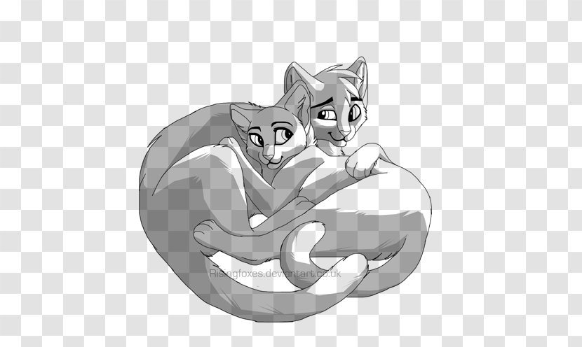 Cat Line Art Drawing DeviantArt - Silhouette Transparent PNG