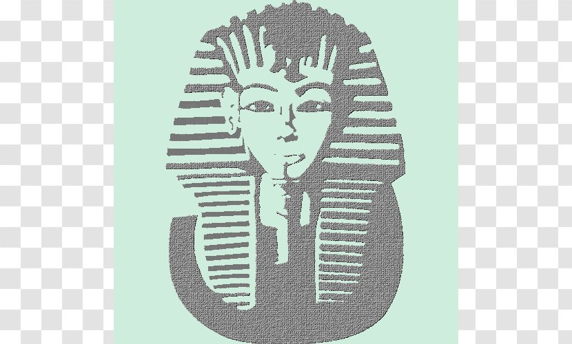 Pharaoh Sticker Text Brand Vinyl Group - Monochrome Photography - Egypt Mask Transparent PNG