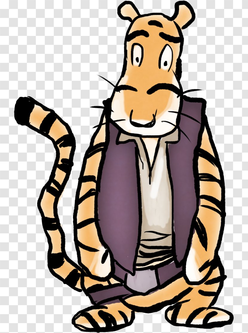 Tiger Human Behavior Cartoon Wildlife Clip Art Transparent PNG