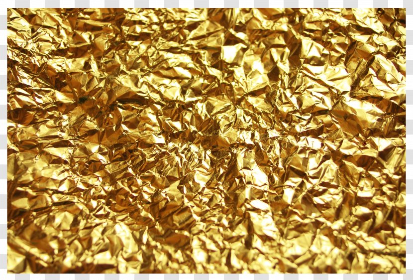 Paper Chocolate Sandwich Material Texture Metal - Cereal Germ - Gold Foil Folds Transparent PNG