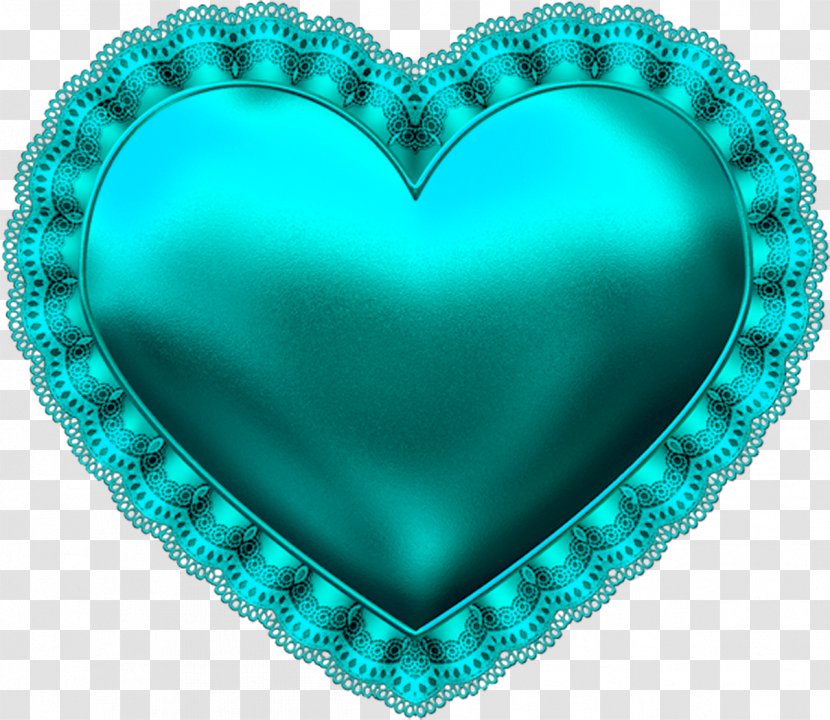 Heart Blue Teal Clip Art - Love Transparent PNG