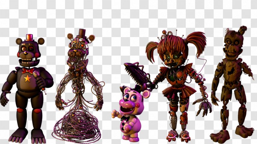 Five Nights At Freddy's: Sister Location Freddy Fazbear's Pizzeria Simulator Freddy's 2 Character - Action Figure - Fnaf Scraptrap Transparent PNG